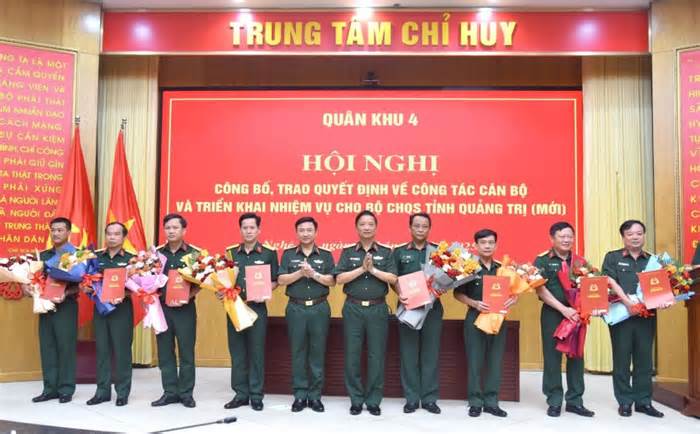 3 Thiếu tướng, 41 Đại tá quân đội nhận nhiệm vụ mới