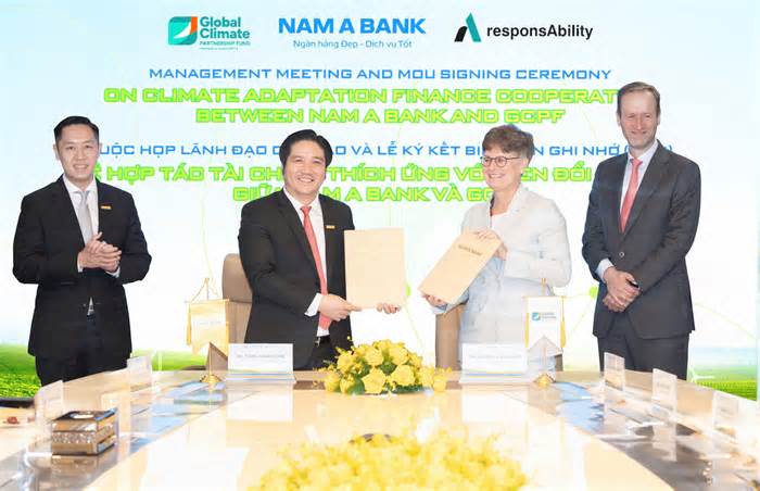 Nam A Bank hợp tác GCPF phát triển khung tài chính thích ứng biến đổi khí hậu