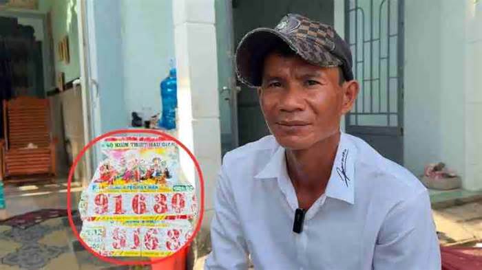 Gặp người nông dân vuột mất tiền tỉ vì 2 tờ vé số bị rách