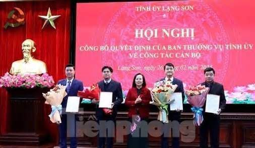 Điều động, bổ nhiệm nhiều lãnh đạo tỉnh Lạng Sơn