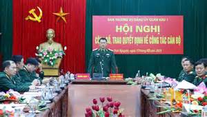16 cán bộ Quân khu 1 nhận quyết định điều động, bổ nhiệm, nghỉ công tác và nghỉ hưu