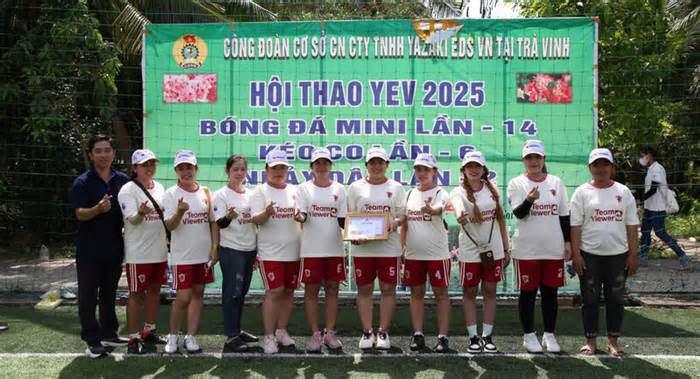 Sổi nổi các giải thể thao hưởng ứng Tháng Công nhân tại 1 doanh nghiệp ở Trà Vinh