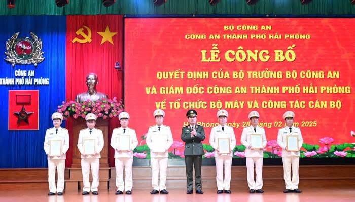 Bộ máy mới của Công an thành phố Hải Phòng