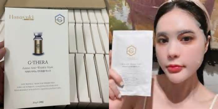Đoàn Di Băng quảng cáo sản phẩm vừa bị thu hồi là mặt nạ tế bào gốc, đắp 10 phút giảm ngay 80% vết thương