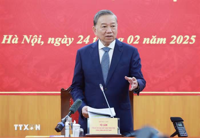 Tổng Bí thư Tô Lâm: Phấn đấu giảm ít nhất 30% chi phí kinh doanh