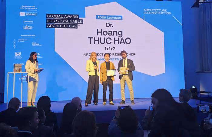 Lần đầu tiên kiến trúc sư Việt Nam đoạt giải kiến trúc bền vững toàn cầu