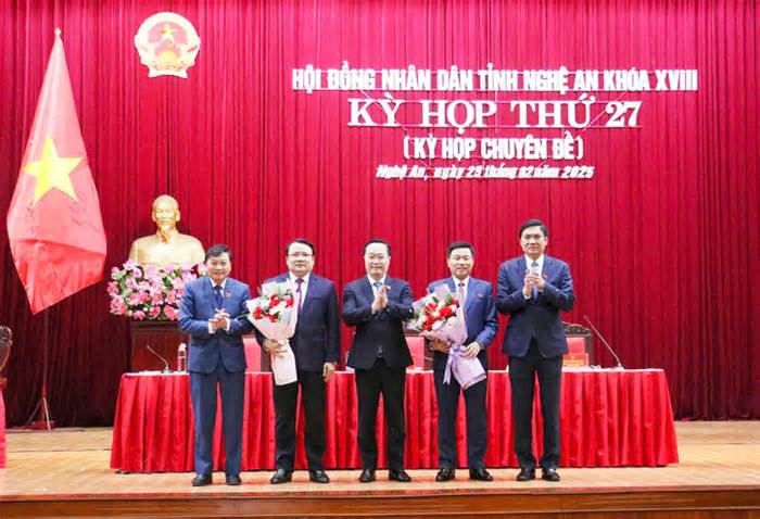 Nghệ An có thêm 2 Phó Chủ tịch tỉnh
