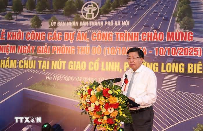 Hà Nội khởi công xây dựng hầm chui tại nút giao Cổ Linh