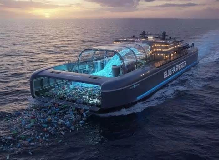 Không có tàu Na Uy nào tự động gom rác thải nhựa để biến thành nhiên liệu