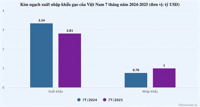 Giá gạo giảm sâu, doanh nghiệp Việt Nam chi 1 tỷ USD nhập khẩu về