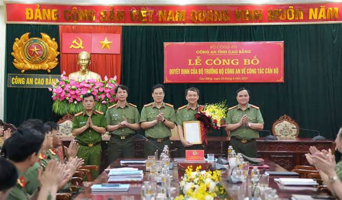 Bổ nhiệm lại Phó Giám đốc Công an tỉnh Cao Bằng